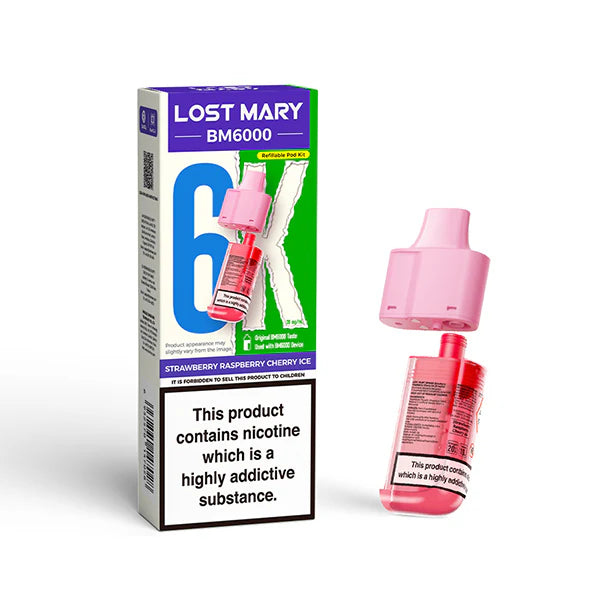 Lost Mary BM6000 Ersatzkartuschen inkl Mundstück – Vape Pod Lost Mary, BM6000 Ersatzpods UK