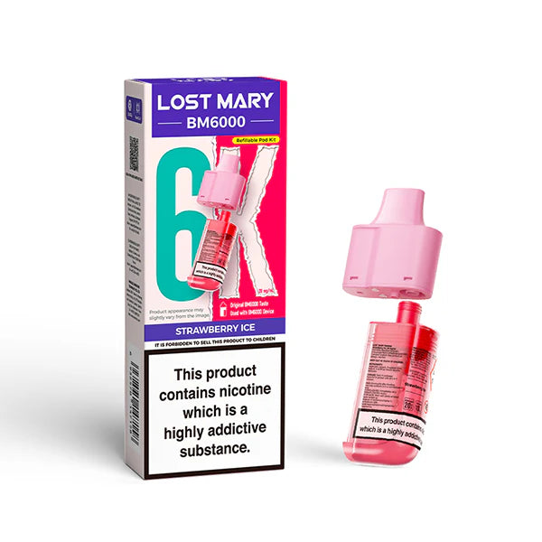 Lost Mary BM6000 Ersatzkartuschen inkl Mundstück – Lost Mary Refill Tank, Lost Mary Refill UK