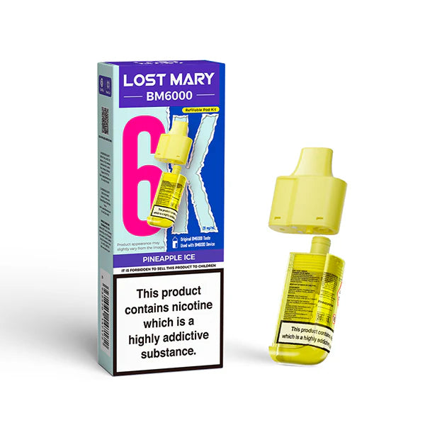 Lost Mary BM6000 Ersatzkartuschen inkl Mundstück – Lost Mary Mesh Pod, Lost Mary Nikotinsalz Pod