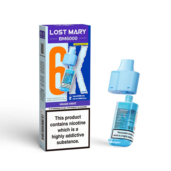 Lost Mary BM6000 Ersatzkartuschen inkl Mundstück – Lost Mary BM6000 Pod, Lost Mary BM6000 UK Version