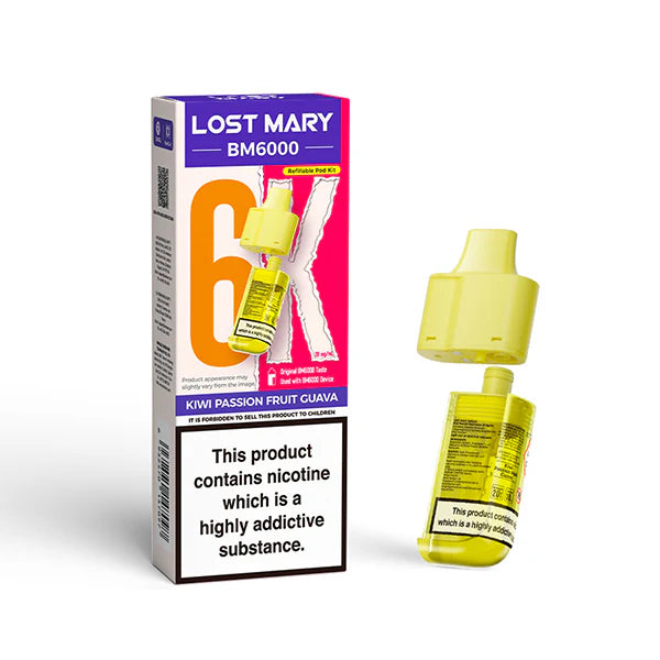 Lost Mary BM6000 Ersatzkartuschen inkl Mundstück – BM6000 Nachfüllkartusche, BM6000 Pod austauschen