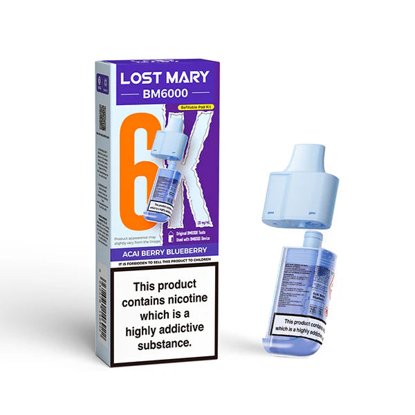 Lost Mary BM6000 Ersatzkartuschen inkl Mundstück – Lost Mary BM6000 Pod, Lost Mary BM6000 UK Version
