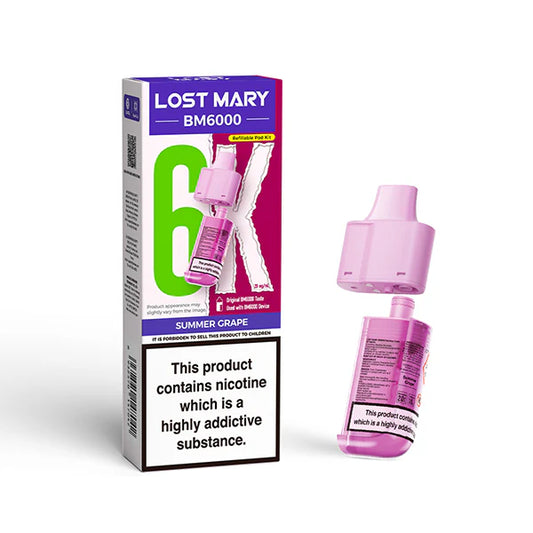 Lost Mary BM6000 Pod - Summer Grape – best grape vape pod, BM6000 Ersatzkartusche