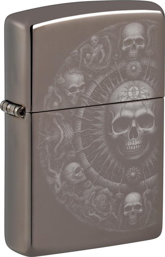 Zippo 150 Skull Mandala Design