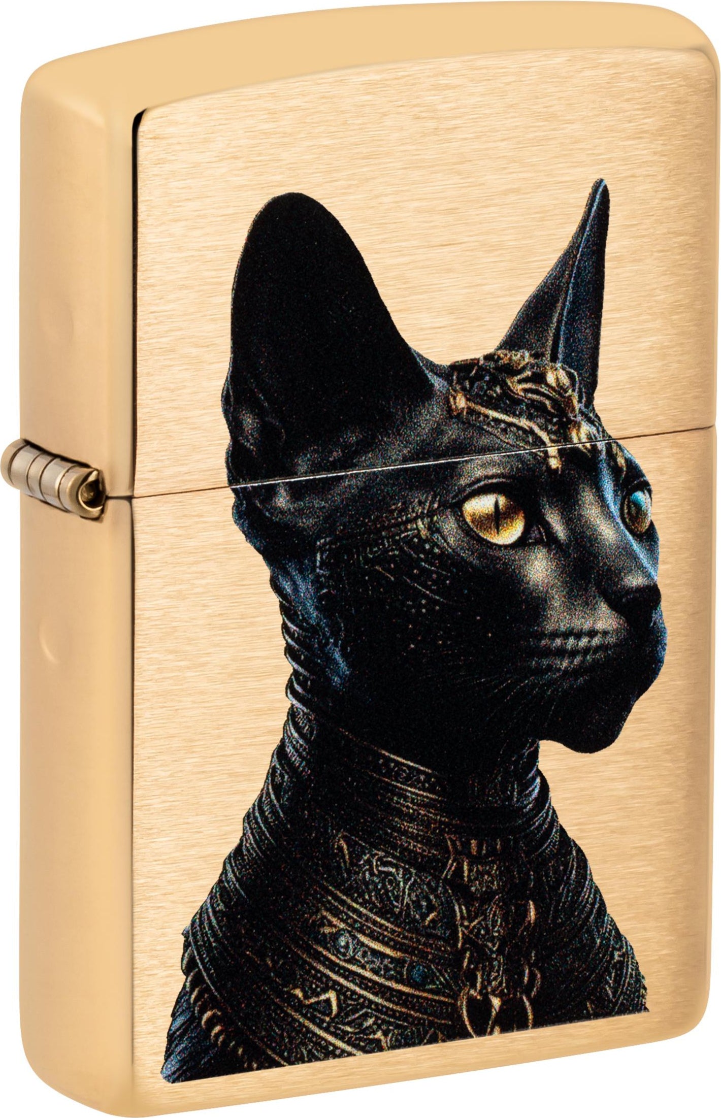 Zippo 204B Egyptian Cat Design