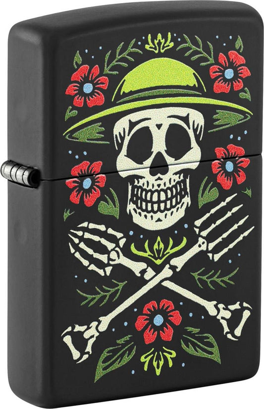 Zippo 218 Skull Gardener Design