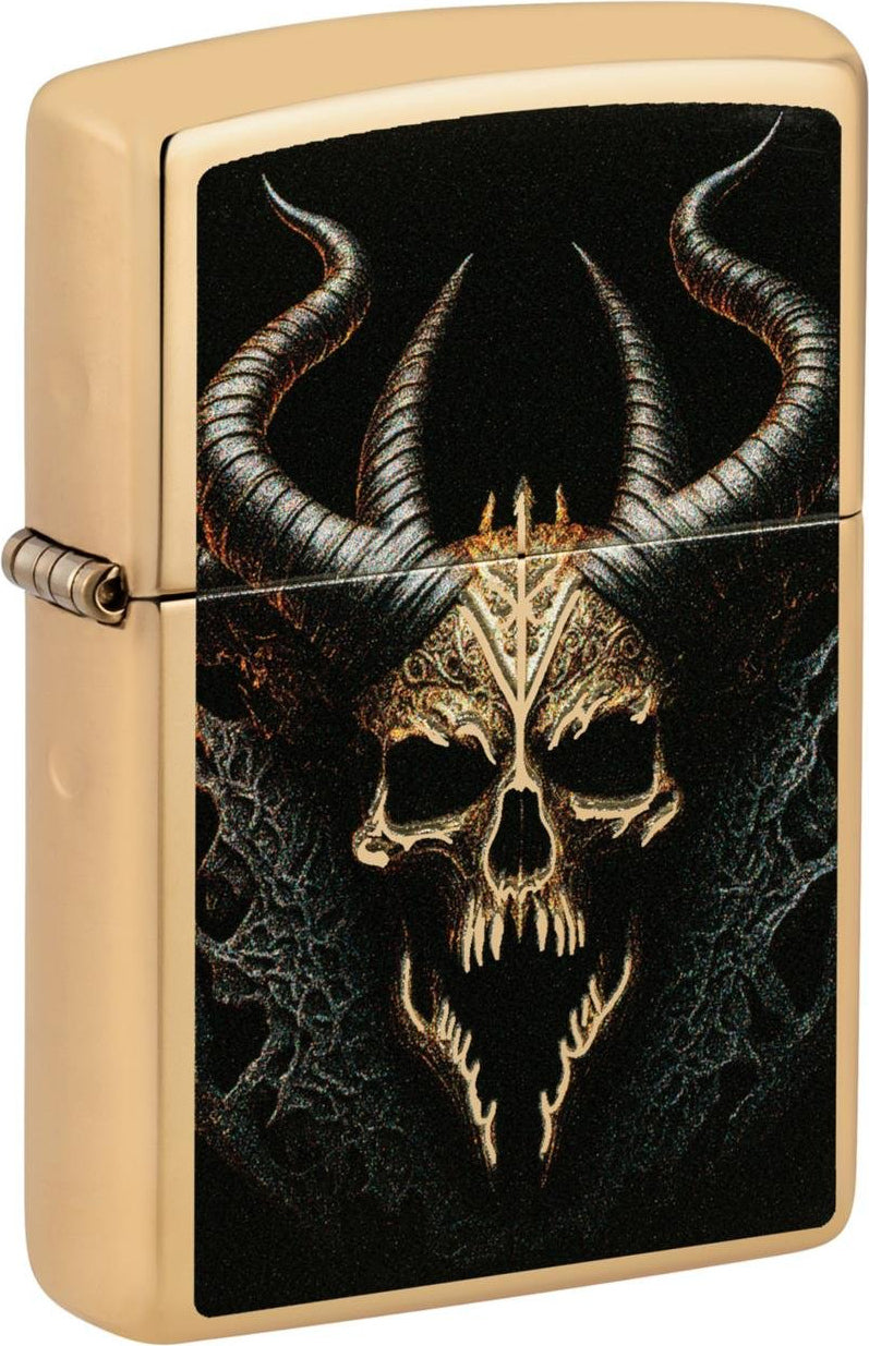 Zippo 254B Skull Design
