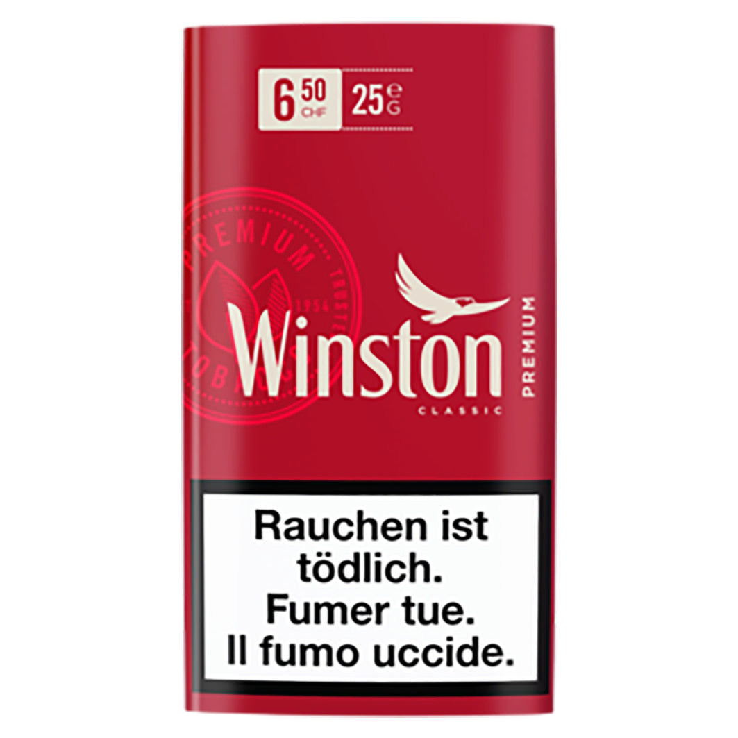 Winston Classic RYO 25g – Hochwertiger Tabak, Premium Tabakprodukte
