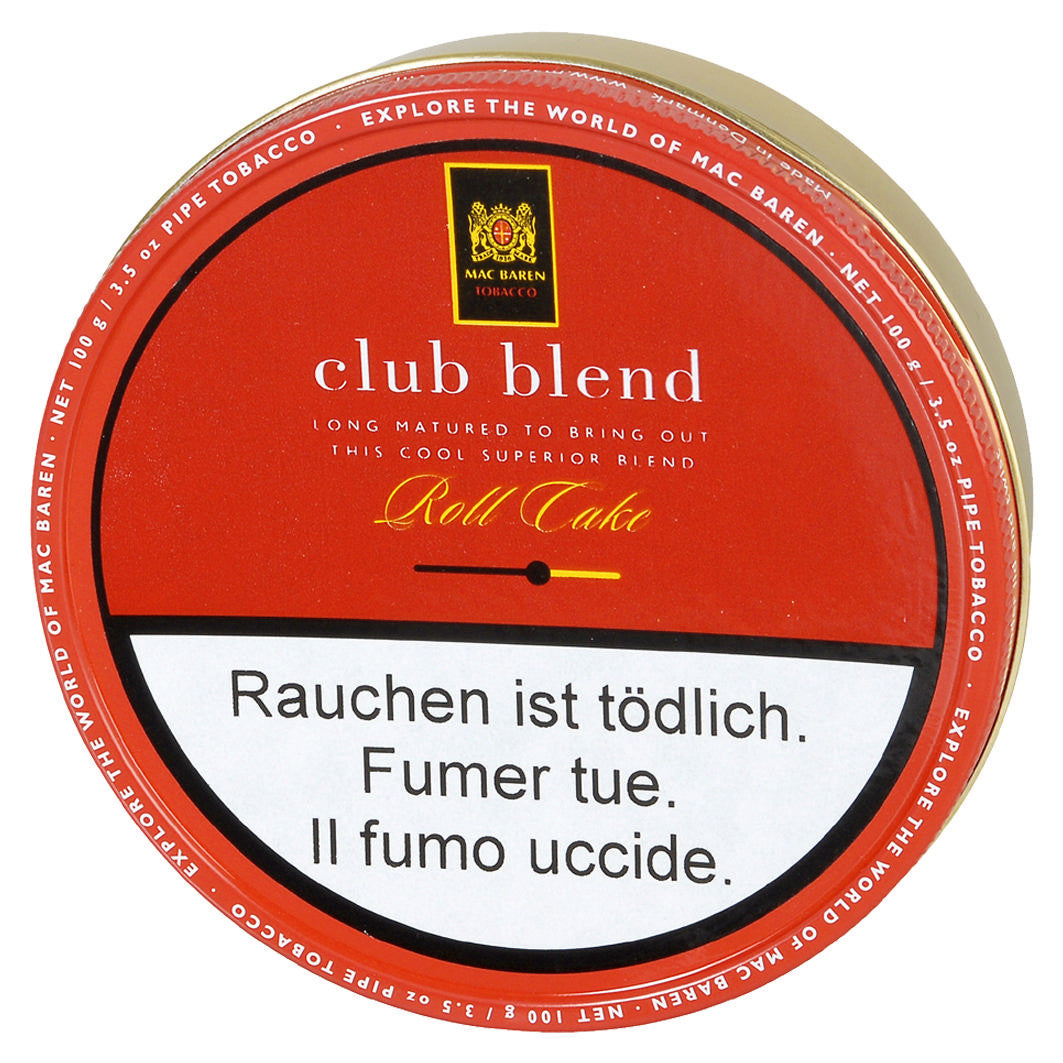 Mac Baren Club Blend 100g – dänischer Pfeifentabak, hochwertiger Pfeifentabak