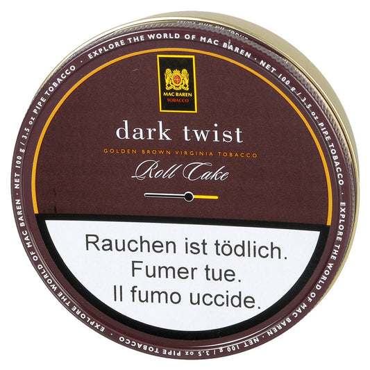 Mac Baren Dark Twist 100g – dänischer Pfeifentabak, hochwertiger Pfeifentabak