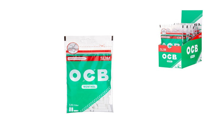 OCB Slim Menthol 6mm – Menthol Filter für Drehtabak, Menthol Filter für Drehtabak kaufen