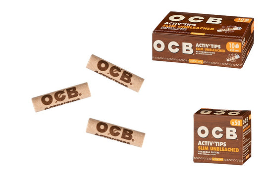 OCB Activ'Tips - Unbleached 50 Stück
