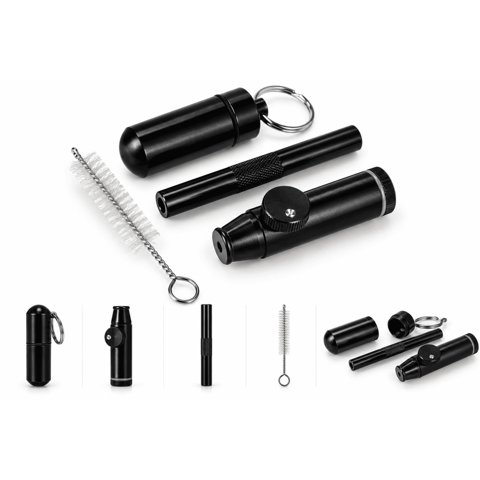 Alu Snuff Kit Schwarz
