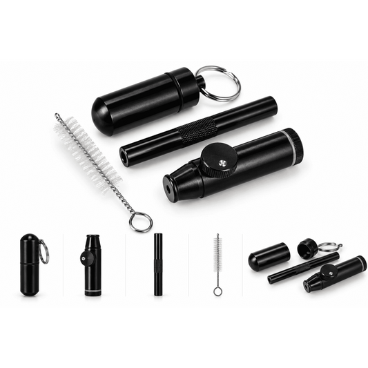 Alu Snuff Kit Schwarz