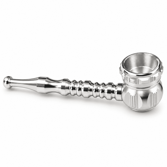 Aluminiumpfeife Silber 12 cm