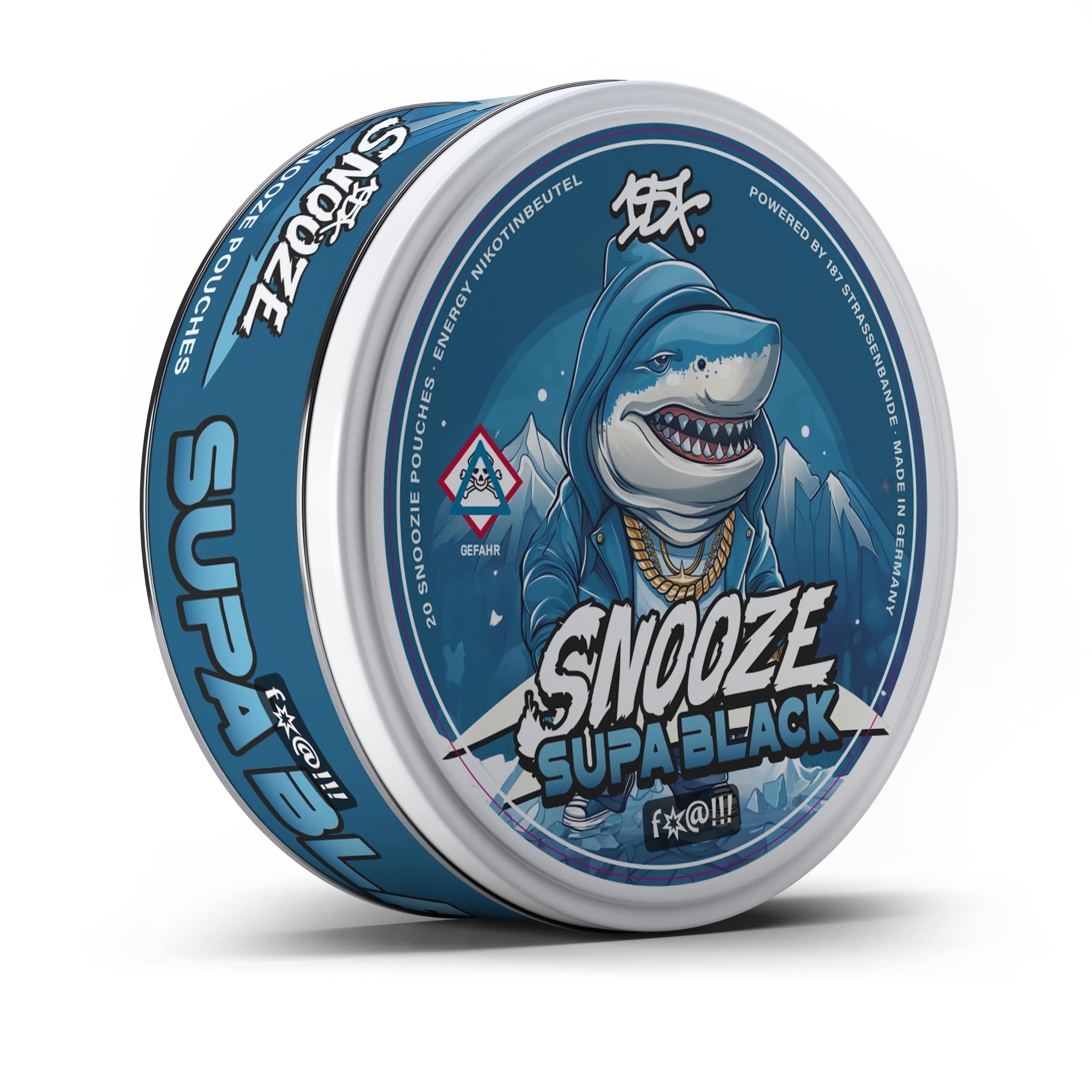 187 Snooze Supa Black – 187 Gang Snus, 187 Snus Produktlinie