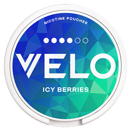 Velo X-Strong Icy Berries - 20 Beutel – 10.9 mg Nikotin, 14.3 mg Nikotin