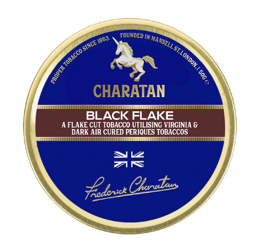 Charatan Black Flake Pfeifentabak, 50-g-Dose