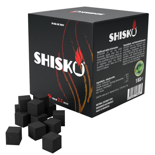 Shisko Naturkohle 26mm - 1kg – Bunsenbrenner, CO2-Ausstoß reduzieren