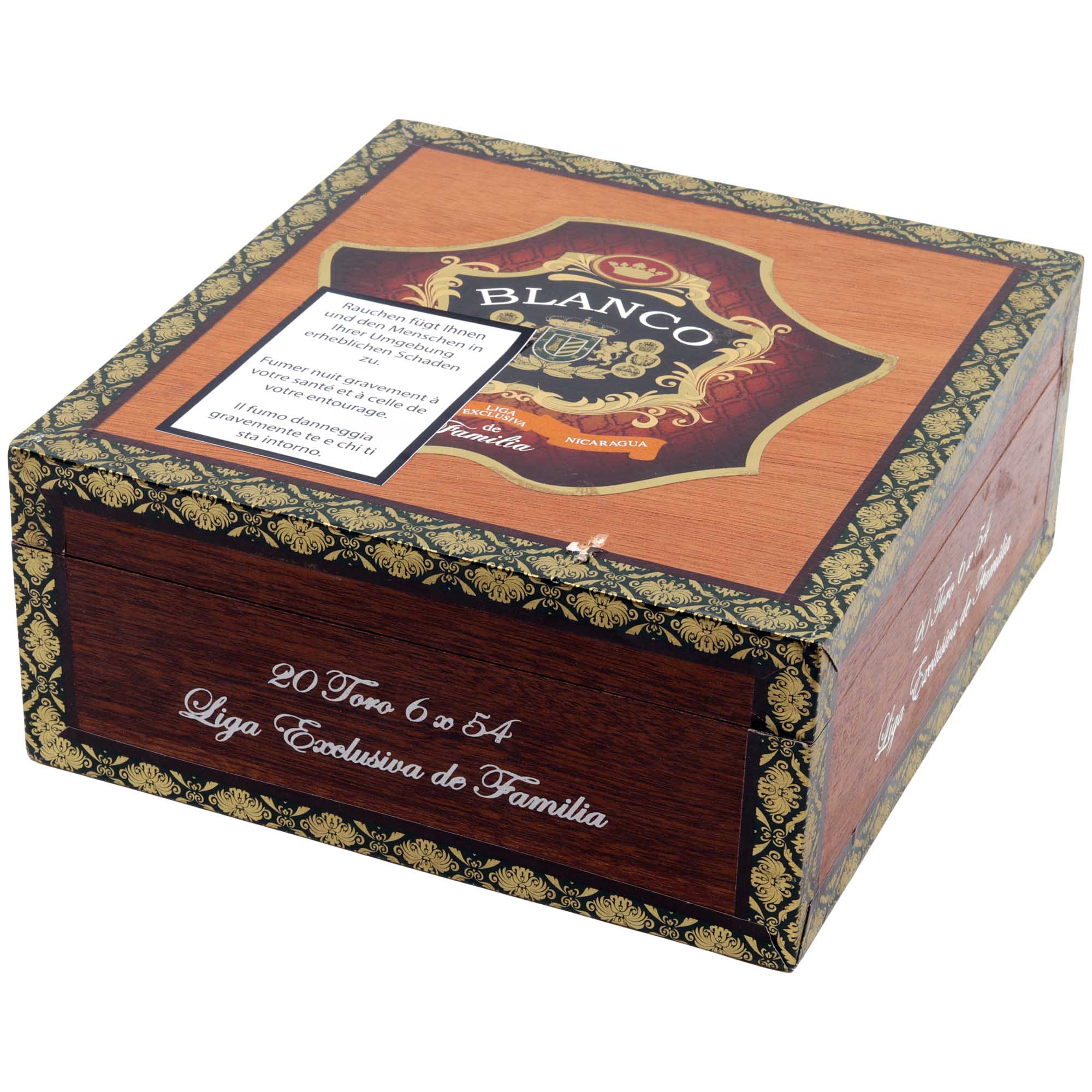 Blanco Liga Exclusiva de Familia Connecticut Shade Torpedo Figurado Zigarre