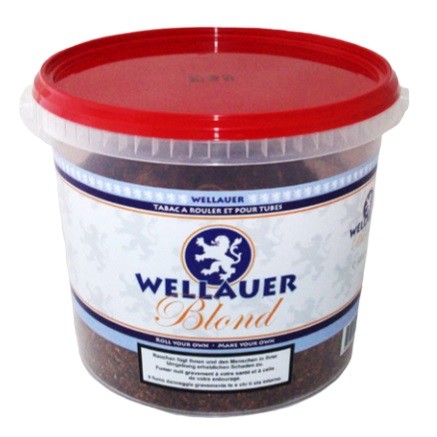 Wellauer Blond Tabakeimer + Hülsen/Papier – inkl. Gratis Hülsen, klassischer Zigarettentabak