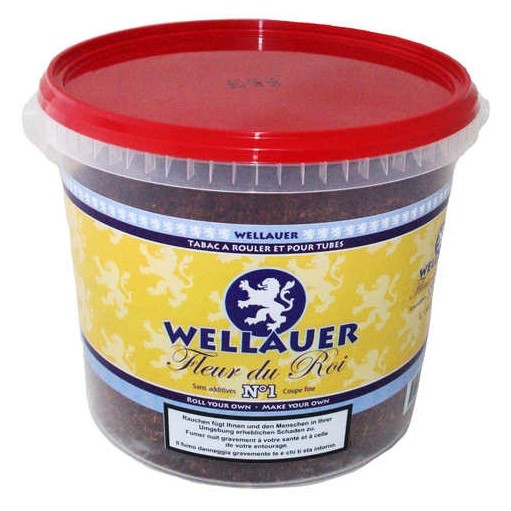 Wellauer Fleur du Roi Tabakeimer + Hülsen/Papier – Feinschnitt Tabak, Filterhülsen Tabak