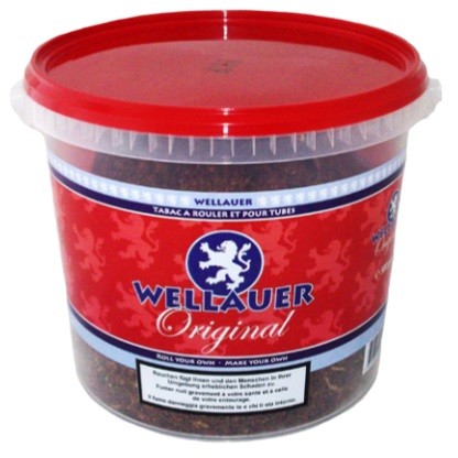 Wellauer Original Tabakeimer + Hülsen/Papier – inkl. Gratis Hülsen, intensiver Zigarettentabak