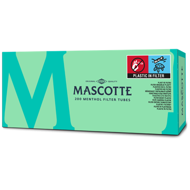 Zigarettenfilterhülsen Mascotte Menthol 200 – aromatischer Filter, Filterhülsen für Stopfmaschine
