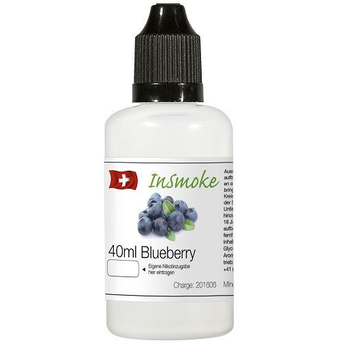 Insmoke Liquid - Blueberry 40ml – 40ml Blueberry Liquid, 50/50 Fruchtliquid