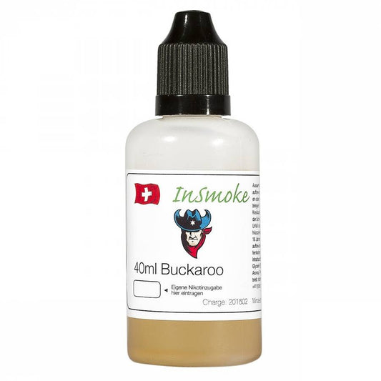 Insmoke Liquid - Buckaroo 40ml – 40ml Tabak Liquid, 50/50 Tabak Liquid