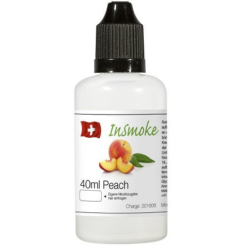 Insmoke Liquid - Peach 40ml – 40ml Peach Liquid, 50/50 Fruchtliquid