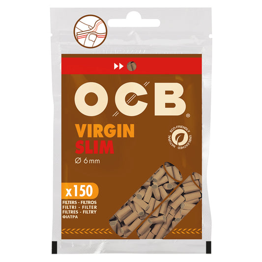 OCB Slim Virgin Filter – 6 mm Filter, chemiefreie Filter