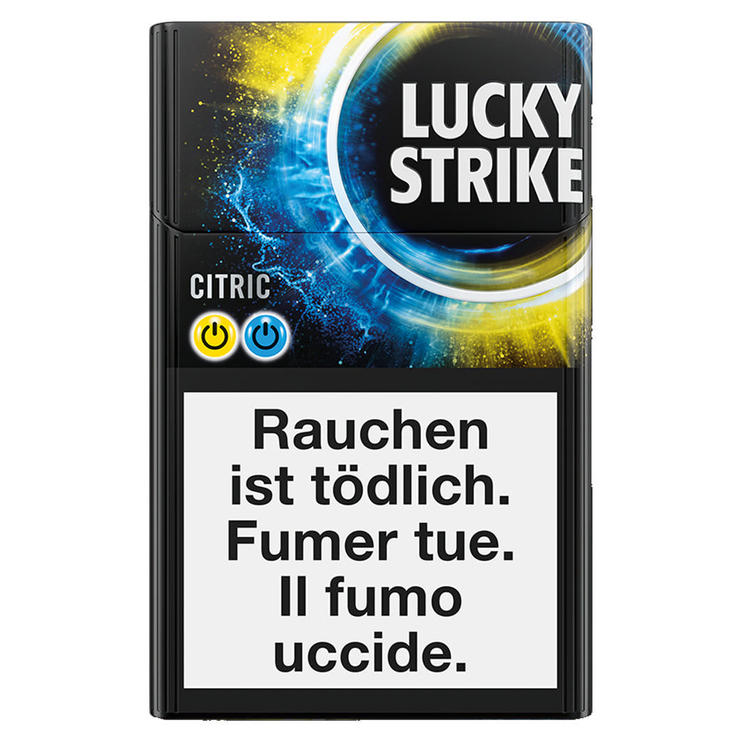Lucky Strike Citric - Stange – Aromakapseln, Geschmackszigaretten