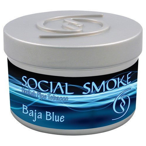 Wasserpfeifentabak Social Smoke Baja Blue 200gr – 200 g Shisha-Tabak, aromatisierter Shisha-Tabak