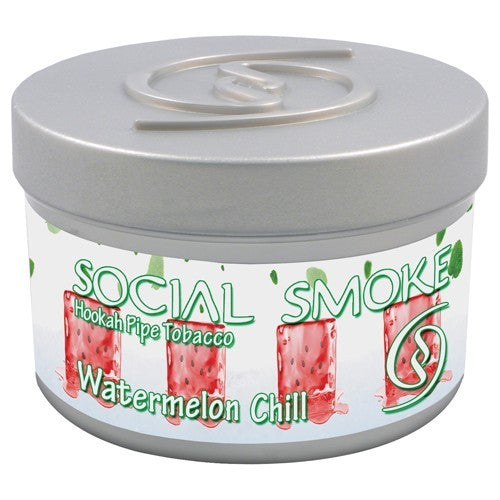 Social Smoke - Watermelon Chill - 200gr – 200 g Shisha-Tabak, ausgewogene Mischung