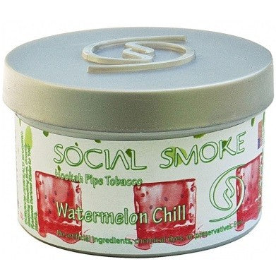 Social Smoke - Watermelon Chill - 100gr – ausgewogene Mischung, fruchtige Frische.