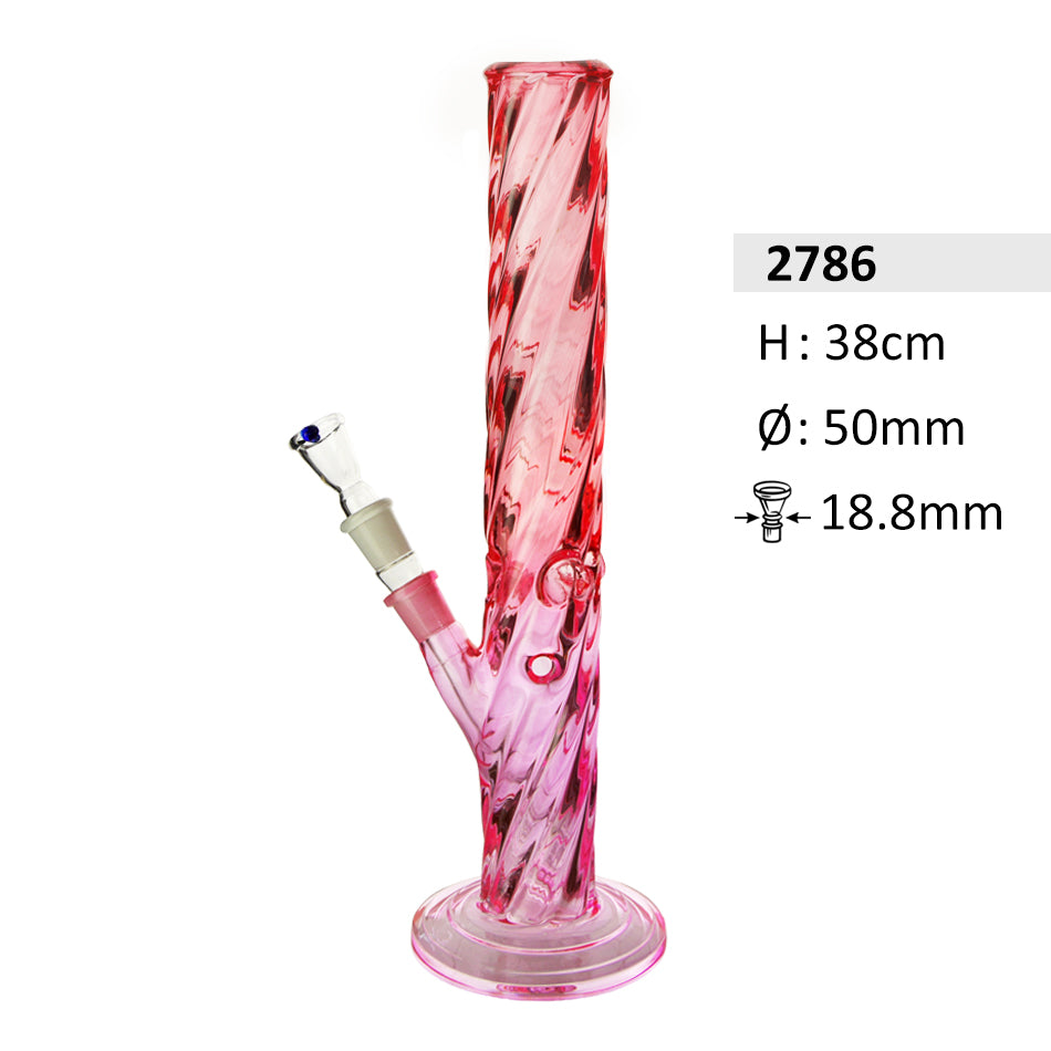Glasbong Twisted Rosé 38 cm
