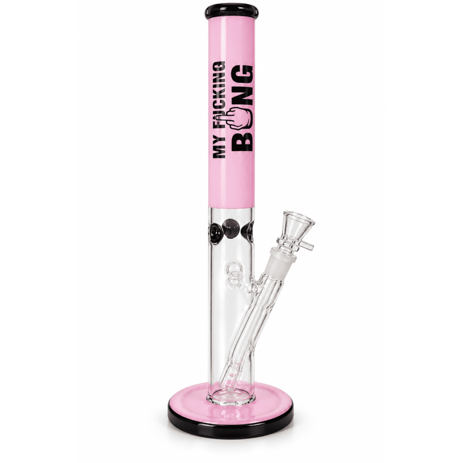Glasbong Pink 42 cm