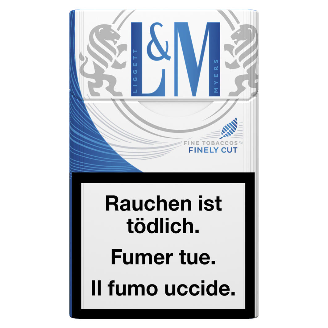 L&M Fine Cut Blue Label Box – L&amp;M, Marlboro