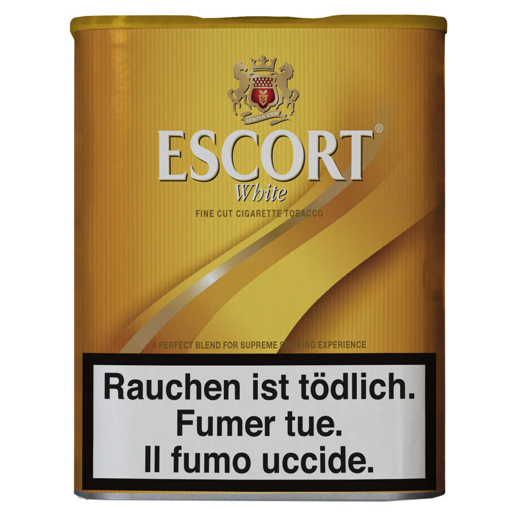 Escort White Tabakeimer - 100g – Alltagstabak weich, Drehtabak leicht