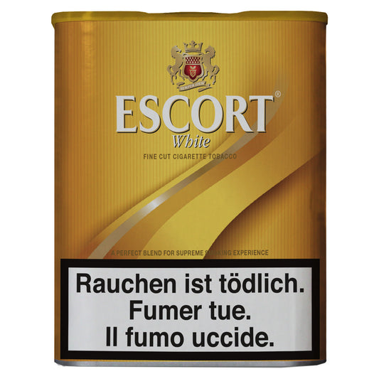 Escort White Tabakeimer - 100g – Alltagstabak weich, Drehtabak leicht