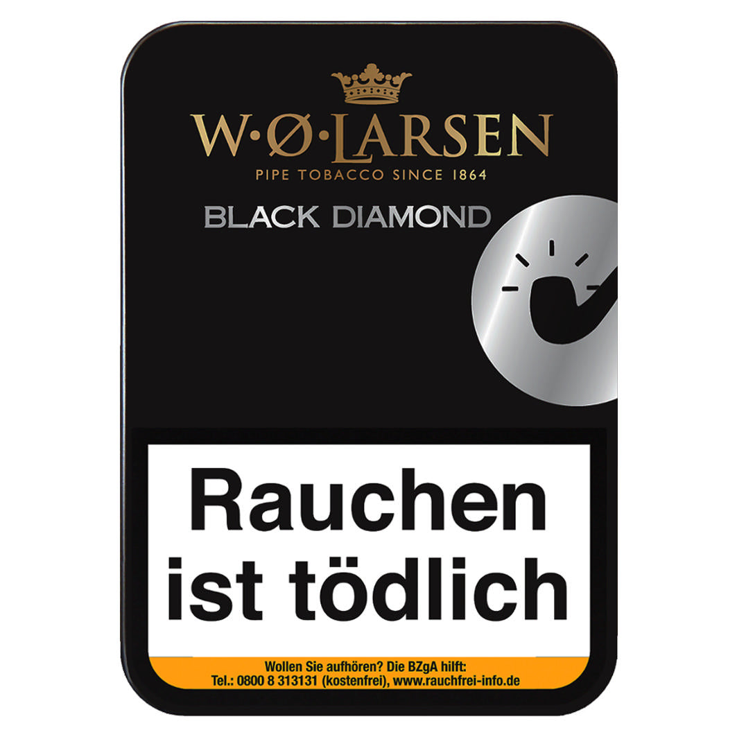 W.Ø. Larsen Black Diamond Pfeifentabak 100g Dose