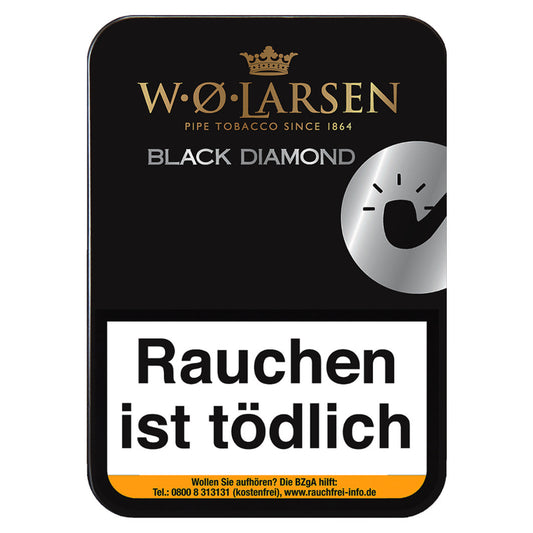 W.Ø. Larsen Black Diamond Pfeifentabak 100g Dose