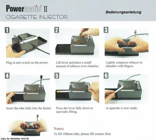 Powermatic 2+ elektrische Zigaretten-Stopfmaschine – einfache Bedienung, elektrische Stopfmaschine