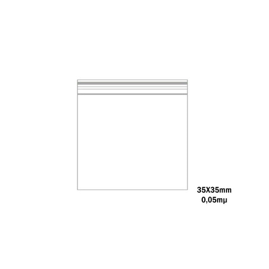Druckverschlussbeutel 35 x 35 mm