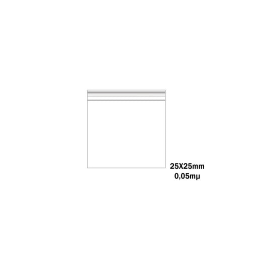 Druckverschlussbeutel 25 x 25 mm