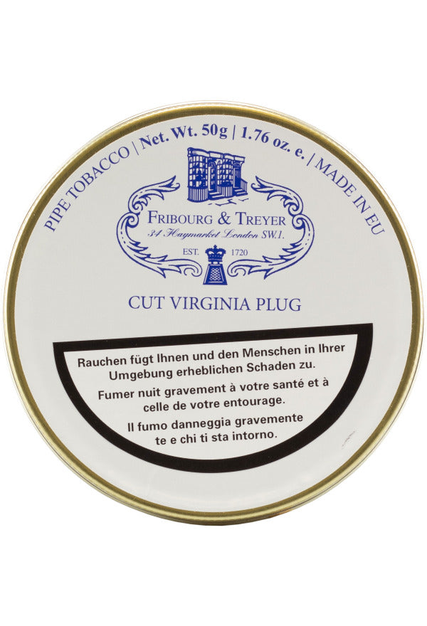 Fribourg & Treyer Cut Virginia Plug Pfeifentabak, 50-g-Dose
