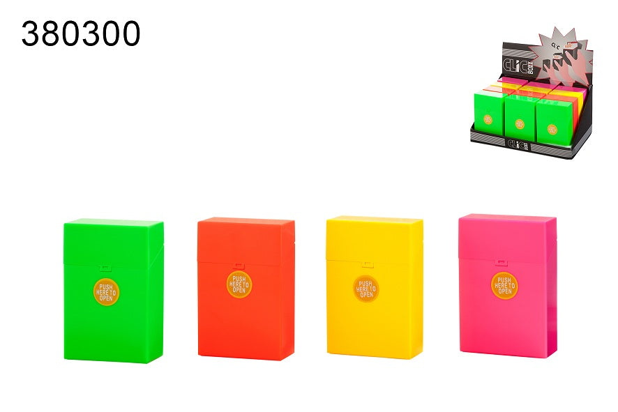 Zigarettenbox 20er Neonfarbig – Raucherbedarf, Zigaretten Zubehör