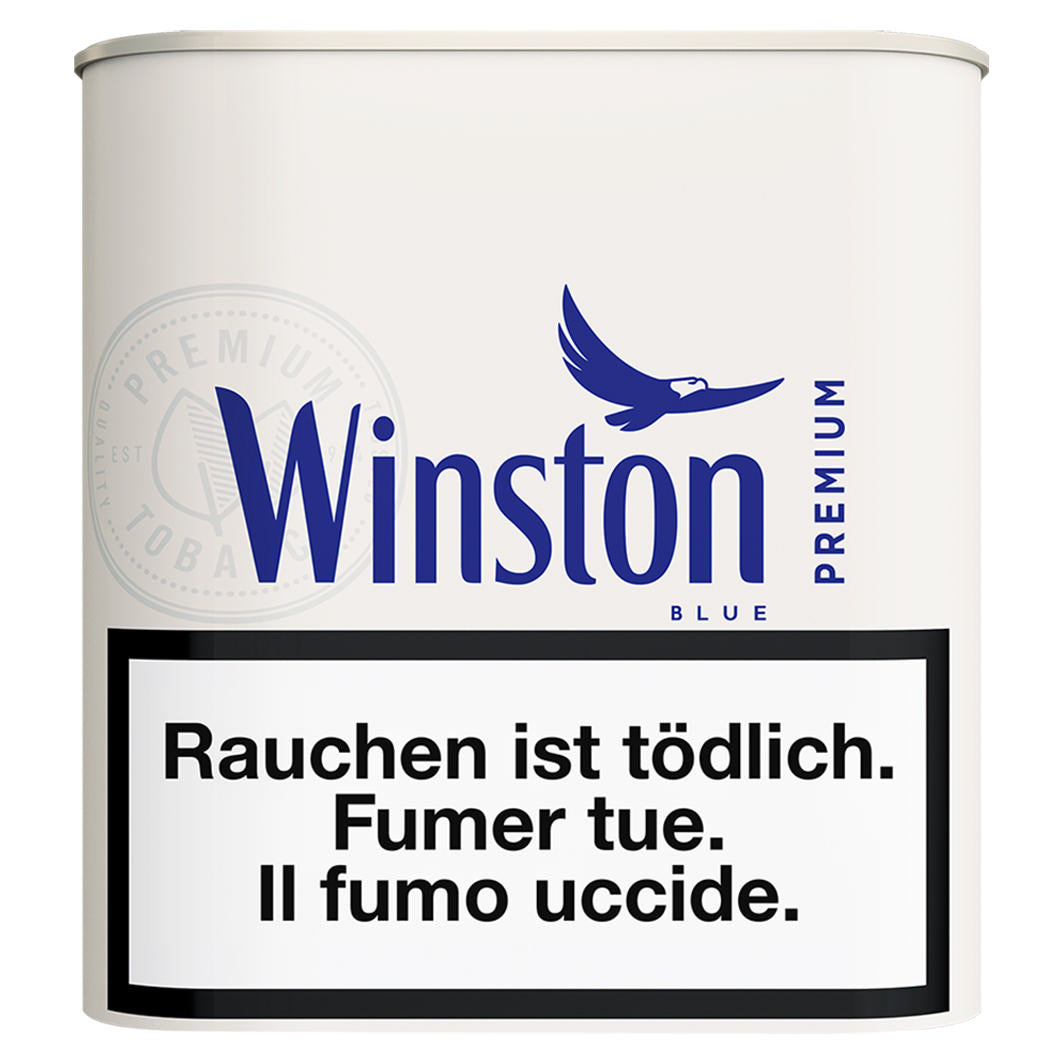 Winston Blue Tabakeimer á 70 g – Drehtabak, Hochwertiger Tabak