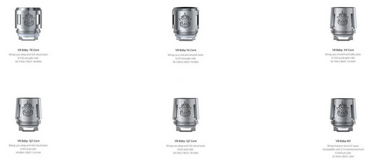 5 x smok TFV8 Baby Verdampferköpfe